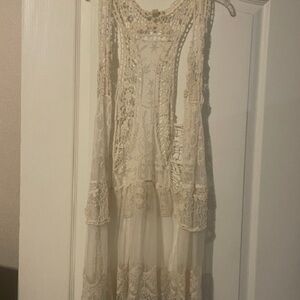 It's Our Time Cream Lace Vest